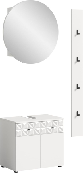 Xonox Prisma Badkombination (B/H/T 60x187x37 cm) in weiß Nachbildung