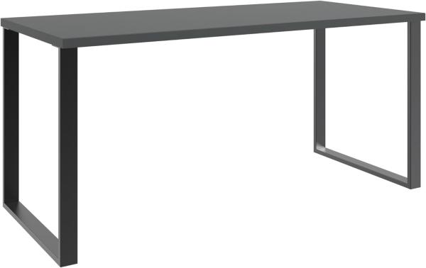 Schreibtisch >HOME DESK< in Graphit - 159x75x70cm (BxHxT)