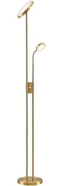 Lindby Stehlampe Seppa, Enthalten, 1 x 27 W LED + 1 x 6 W LED, warmweiß