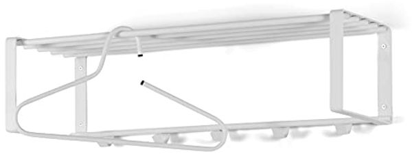 Garderobe Rex 2 Weiß pulverbeschichtet Wandgarderobe von Spinder