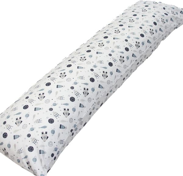 EMI & SAM Stillkissen Seitenschläfer Kissen Nackenkissen 40x145cm Ganzkörperkissen, 18L. Kosmos - Bezug