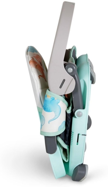 Kinderstuhl Kiwi, Kinder Stuhl-, Sitzerhöhung, Boostersitz, Tisch, klappbar grün grau Bild 6