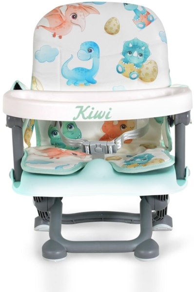 Kinderstuhl Kiwi, Kinder Stuhl-, Sitzerhöhung, Boostersitz, Tisch, klappbar grün grau Bild 5