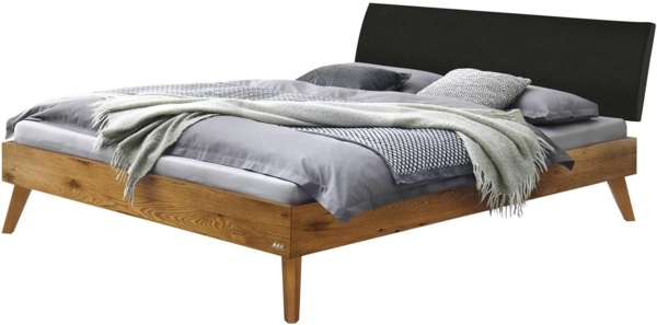 Hasena Trento Caprile Massivholzbett 90x200 Wildeiche natur, geölt 20 Bild 1