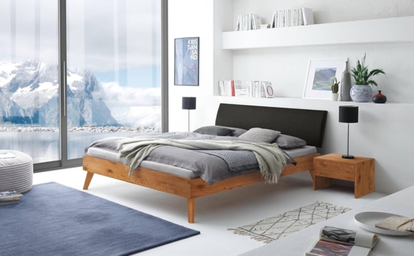 Hasena Trento Caprile Massivholzbett 90x200 Wildeiche natur, geölt 20 Bild 2