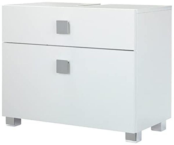 Schildmeyer 105841 Waschbeckenunterschrank, 65 x 53,5 x 32,5 cm, weiß