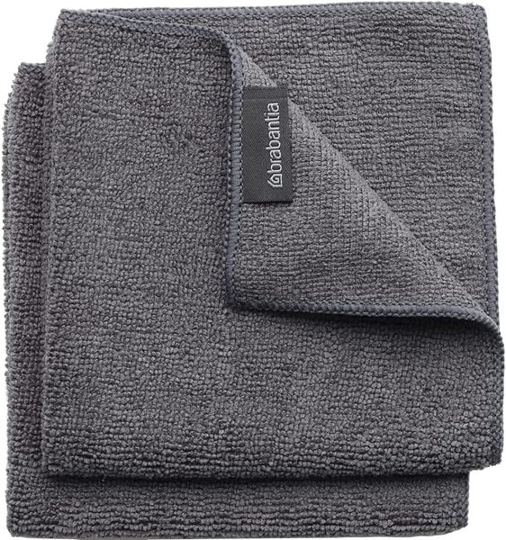 Brabantia SinkSide Dark Grey Mikrofaser Geschirr-Handtücher 2er-Set