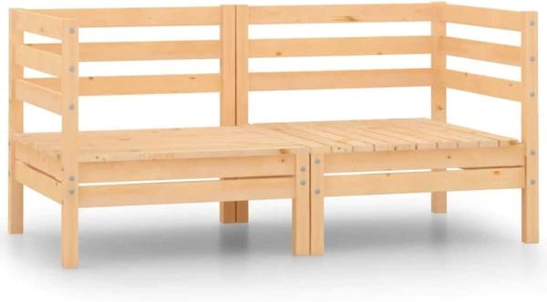 vidaXL 2-Sitzer-Gartensofa Kiefer Massivholz 3082387