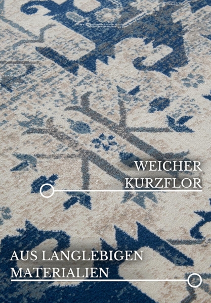 Villeroy & Boch Teppich Emmanuel, rechteckig, Höhe: 11 mm, Läufer, Orient, Wohnzimmer, Schlafzimmer, Klassisch, Kurzflor, Weich Bild 4