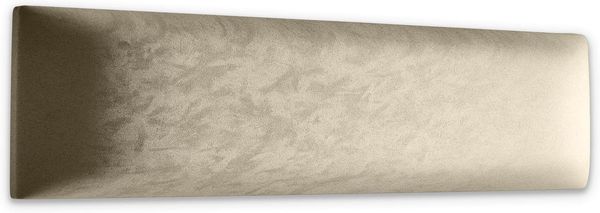 Muralo Samt Wandkissen Stoff Polsterpaneel Schlafzimmer Wohnzimmer Bett Wandpolster Bettkopfteil Lendekissen Modern Luxus Gepolstert Polster Paneel (Creme, 90x30 cm)