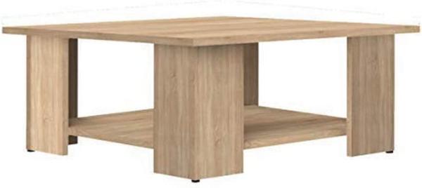 Symbiosis Couchtisch, Holz, beige, 67x67x30,5cm (L-L-A)