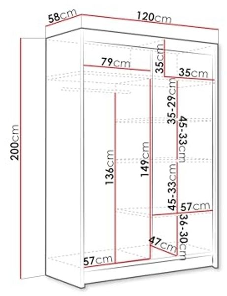 mirjan24 Kleiderschrank Miami I, Beleuchtung, Farbe:, Schwarz, mit Beleuchtung Bild 3
