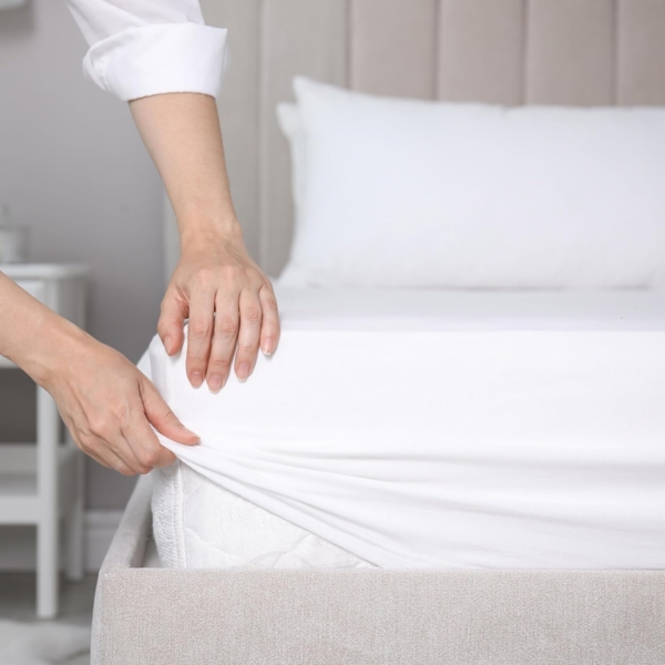 Wolkenfeld Spannbettlaken 100% Baumwolle - Superweiches Bettlaken für Matratzen von 5 bis 20cm, Jersey, Gummizug: rundum, (1 Stück), Rutschfest & Blickdicht - 90x200, 140x200, 160x200, 180x200 200x200 Bild 6