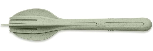 Koziol Klikk Besteck-Set 3-teilig organic green