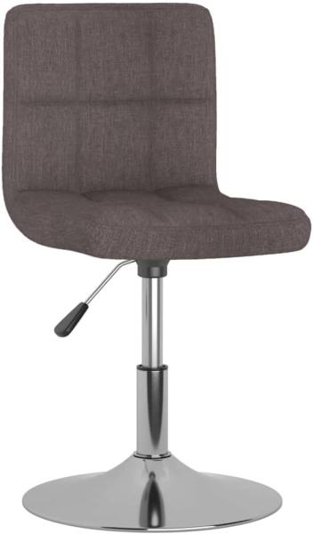 vidaXL Drehbarer Barhocker Taupe Stoff 334208