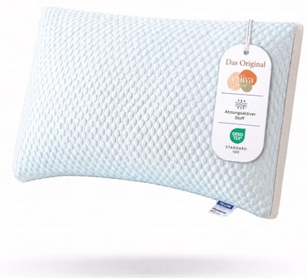 YaLiva_Decor® Kopfkissen Ergonomisch, Atmungsaktiv, kühles Nackenkissen, antiallergen & für alle Schlafpositionen, 75 x 45 x 9 cm