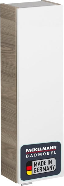 Fackelmann LUXOR Hängeschrank 20 cm, Braun hell/Weiß, rechts