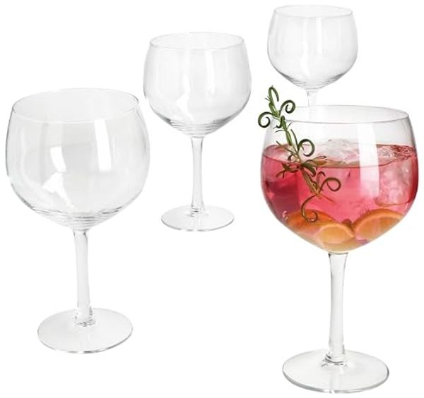 MamboCat Longdrinkglas 4x Gin Tonic Gläser 400ml Longdrink-Glas klar Cocktail-Gläser Wasser, Glas