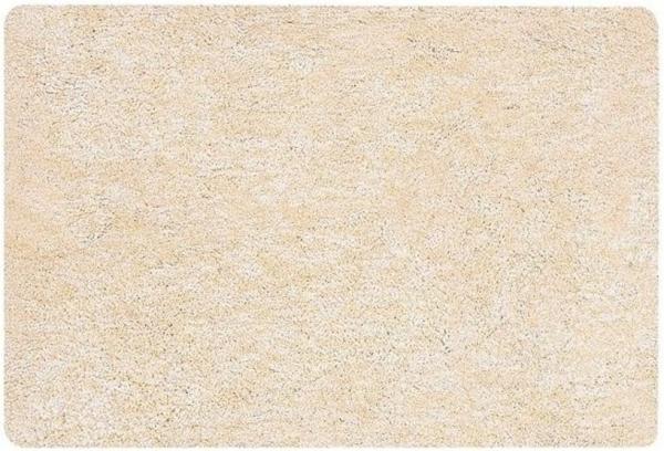 Spirella Badteppich Badematte Duschvorleger Mikrofaser Hochflor | flauschig | rutschhemmend | Gobi | geeignet für Fußbodenheizung | 40x60 cm | Beige