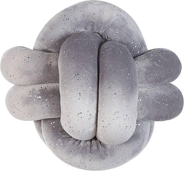 Dekokissen Ohne Muster MALNI Samtstoff 20 x 20 cm Grau