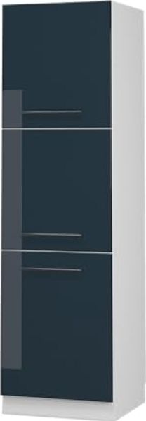 Herdumbauschrank Fame-Line Dunkelblau Hochglanz 60 cm Vicco