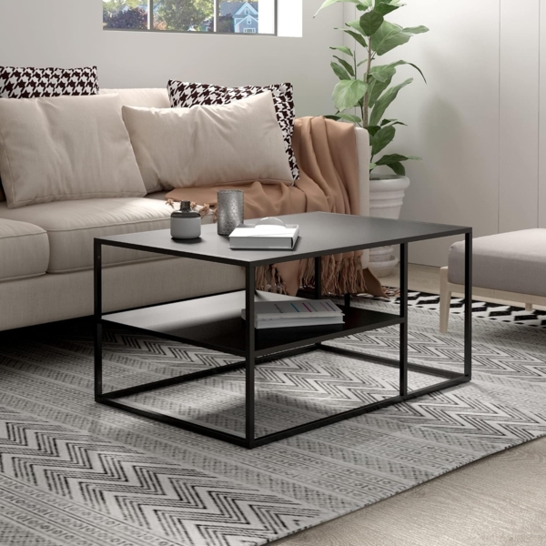 Couchtisch Solund 90x60x45 cm Schwarz [en. casa]