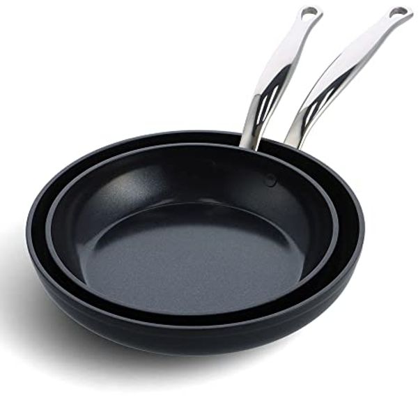 GreenPan Barcelona Pro Bratpfannen-Set 2-tlg. 24+28 cm schwarz