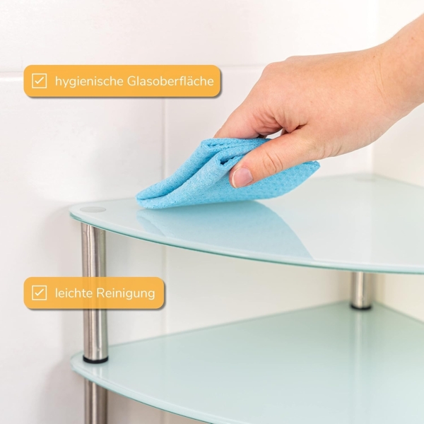 bremermann Eckregal Eckregal, Tellerregal, Eck-Schrankeinsatz ca. 28 x 21 x 28 cm, weiß Bild 4