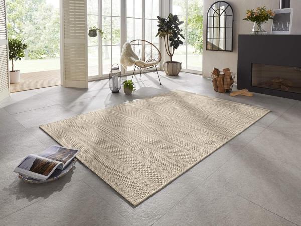 In- & Outdoor Teppich Arras Naturbraun - 80x150x0,6cm