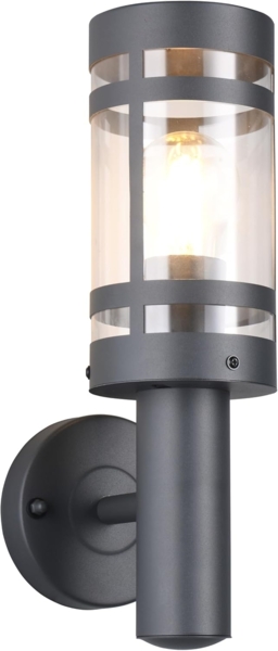 Außenwandleuchte PALOMA Laterne stehend Anthrazit, Höhe 32cm