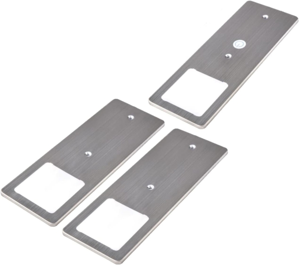 kalb LED Unterbauleuchte LED Unterbauleuchten Edelstahl gebürstet 5W- mit Touch-Dimmfunktion, 3er Set neutralweiß, neutralweiß