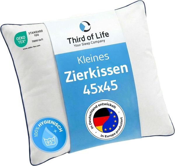 Kopfkissen inSPIRO mit Duo-Hohlfasertechnologie für optimale Stützkraft 45x45cm