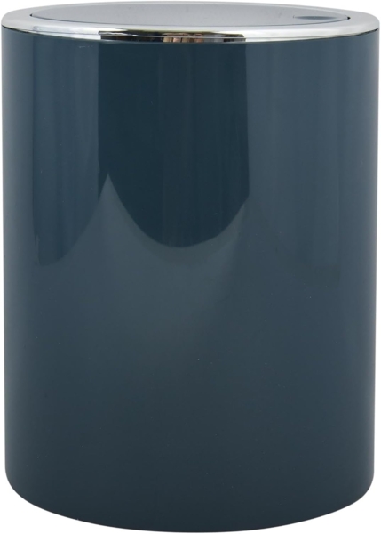 MSV Bad Serie "ASPEN" Design Kosmetikeimer Bad Treteimer Schwingdeckeleimer Abfallbehälter mit Schwingdeckel 6 Liter (ØxH): ca. 18,5x26 cm Pastell Petrol