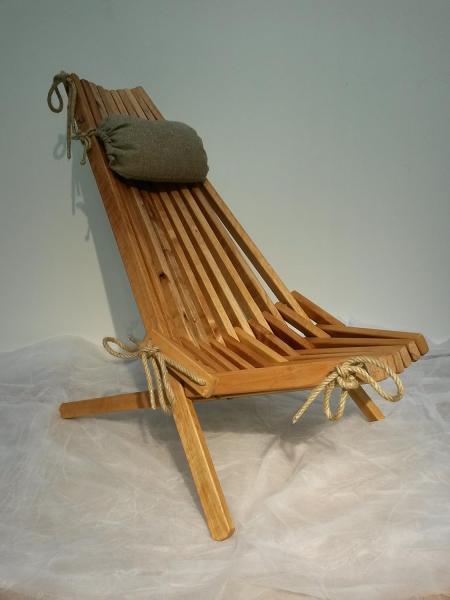 EcoFurn Gartenstuhl EcoChair, mit Kopfkissen