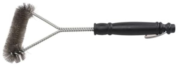 TrendLine Grillbürste mit Edelstahl-Borsten, Schwarz, 30 cm