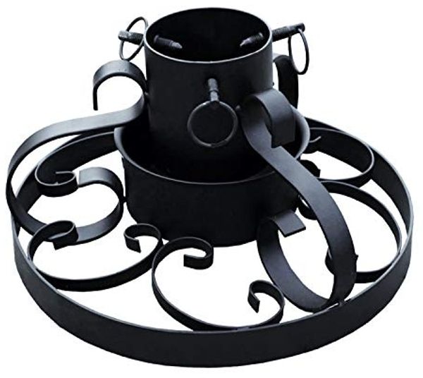 Baumständer Baumständer Tannenbaumständer Ornamente Ø 34cm Schwarz