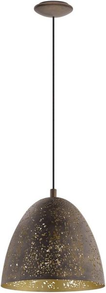 Eglo 49814 Hängeleuchte Vintage SAFI Ø 27,5cm dimmbar in braun, gold
