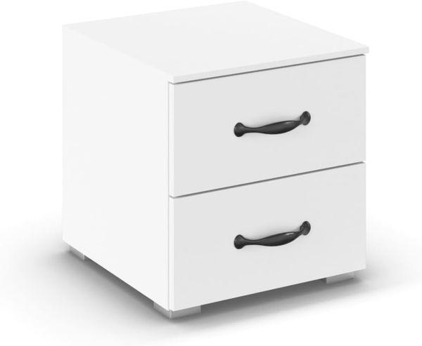 rauch Aditio Box, Nachttisch, 2 Schubladen, mit Softclose-Funktion, Farbe Weiß, BxHxT 40x42x42cm