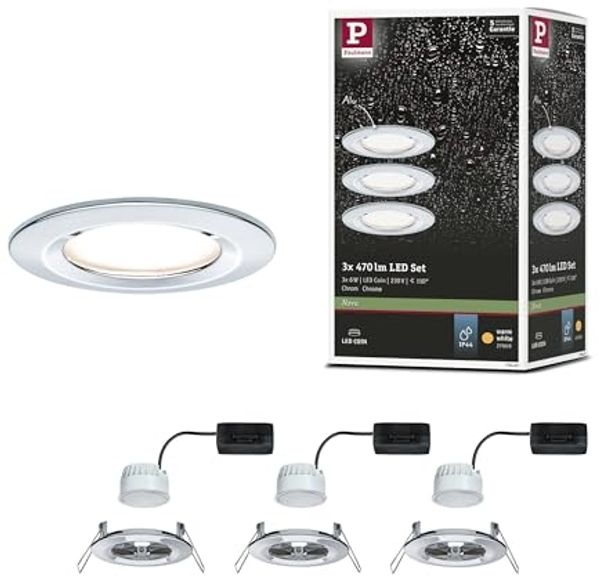 Paulmann No. 93463 Einbauleuchte LED Coin Nova rund 6W Chrom starr