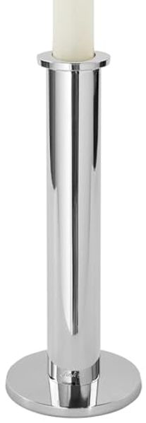Fink Kerzenleuchter STRATO Leuchter - H. 24cm - silber - Aluminium/Edelstahl - Stabkerze (1 St, Kandelaber - Armleuchter), Moderner Kerzenständer Kerzenhalter Lichterhalter Lichtträger Design