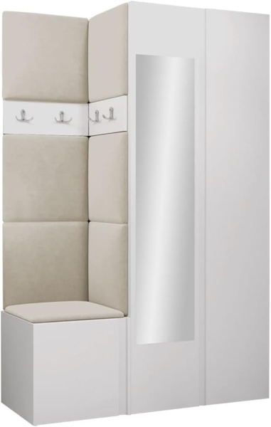 Garderoben-Set Monati XXVI (Farbe: Weiß, Manila 02)