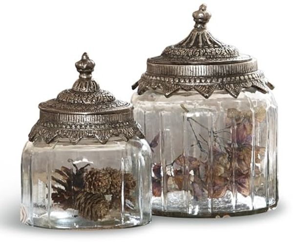 Mirabeau Dose Glasdosen 2er Set Laféline klar/silber