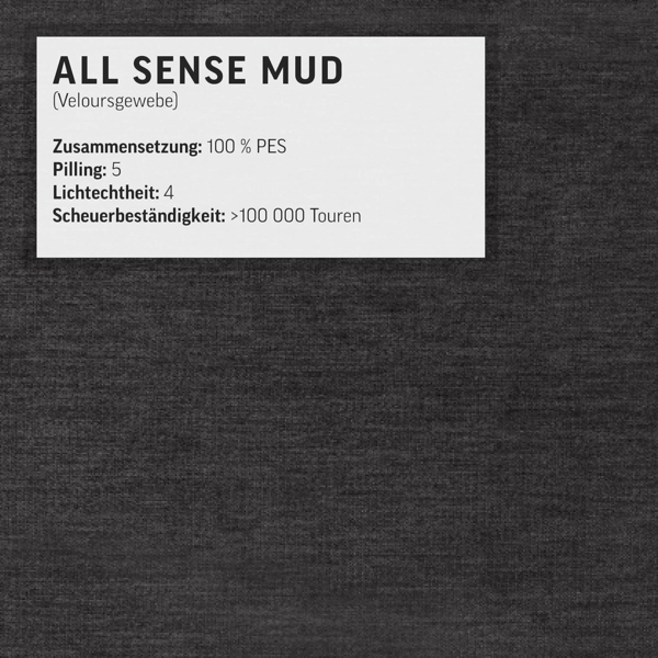 Mivano Free Boxspringbett/Bett mit 7-Zonen-Taschenfederkern-Matratze und Basic Topper/Härtegrad H4, Mikrofaser All Senses Dunkelbraun, Liegefläche 180x200 cm Bild 6