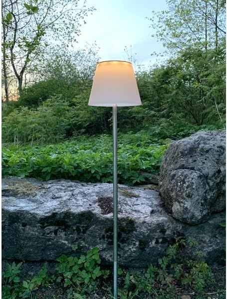 LED-Solar-Dekoration "Solini", 30/50/90 cm, Edelstahl/Weiß