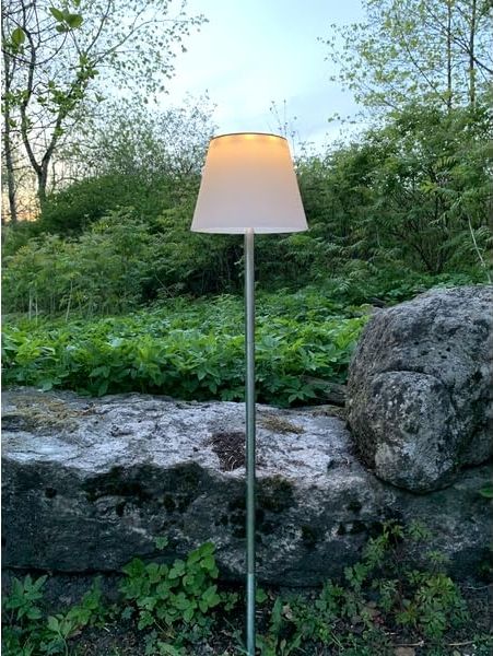 LED-Solar-Dekoration "Solini", 30/50/90 cm, Edelstahl/Weiß