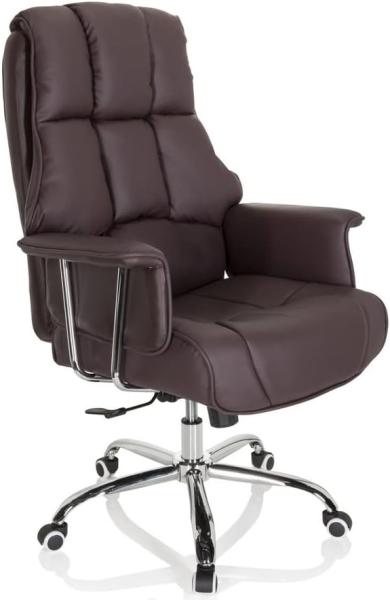 hjh OFFICE Profi Chefsessel COMMANDER Kunstleder Braun