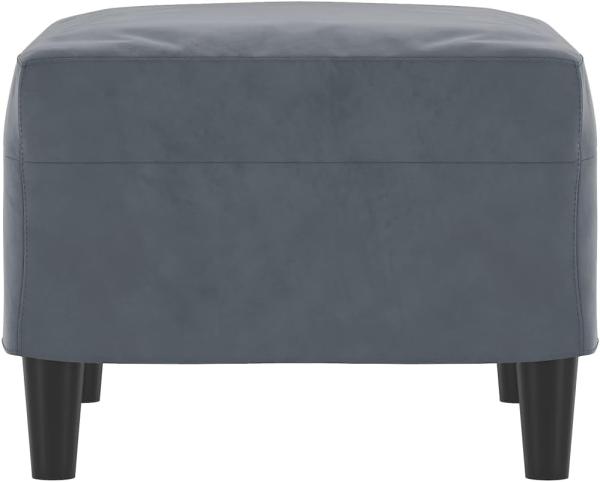 vidaXL Fußhocker Dunkelgrau 60x50x41 cm Samt 349294 Bild 5
