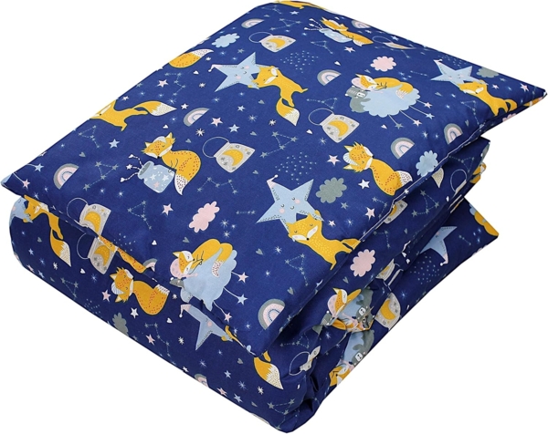 TupTam Kinderbettdecke Kinder Gemusterte Bettdecken Set Ganzjahresdecke Kopfkissen 2tlg.