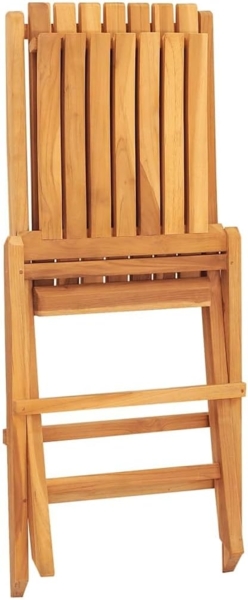 vidaXL Gartenstühle 4 Stk. Klappbar 47x47x89 cm Massivholz Teak 3155052