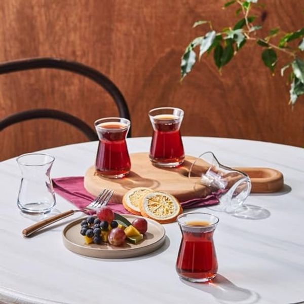 Karaca Teeservice Karaca İrem Teeglas-Set 6-teilig Türkische Teegläser, Transparent